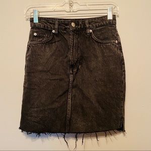 H&M Black Jean Skirt